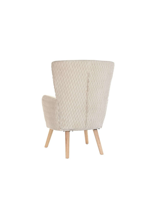 Fauteuil en velours beige Théa Fauteuil en velours beige Théa