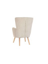 Fauteuil en velours beige Théa Fauteuil en velours beige Théa