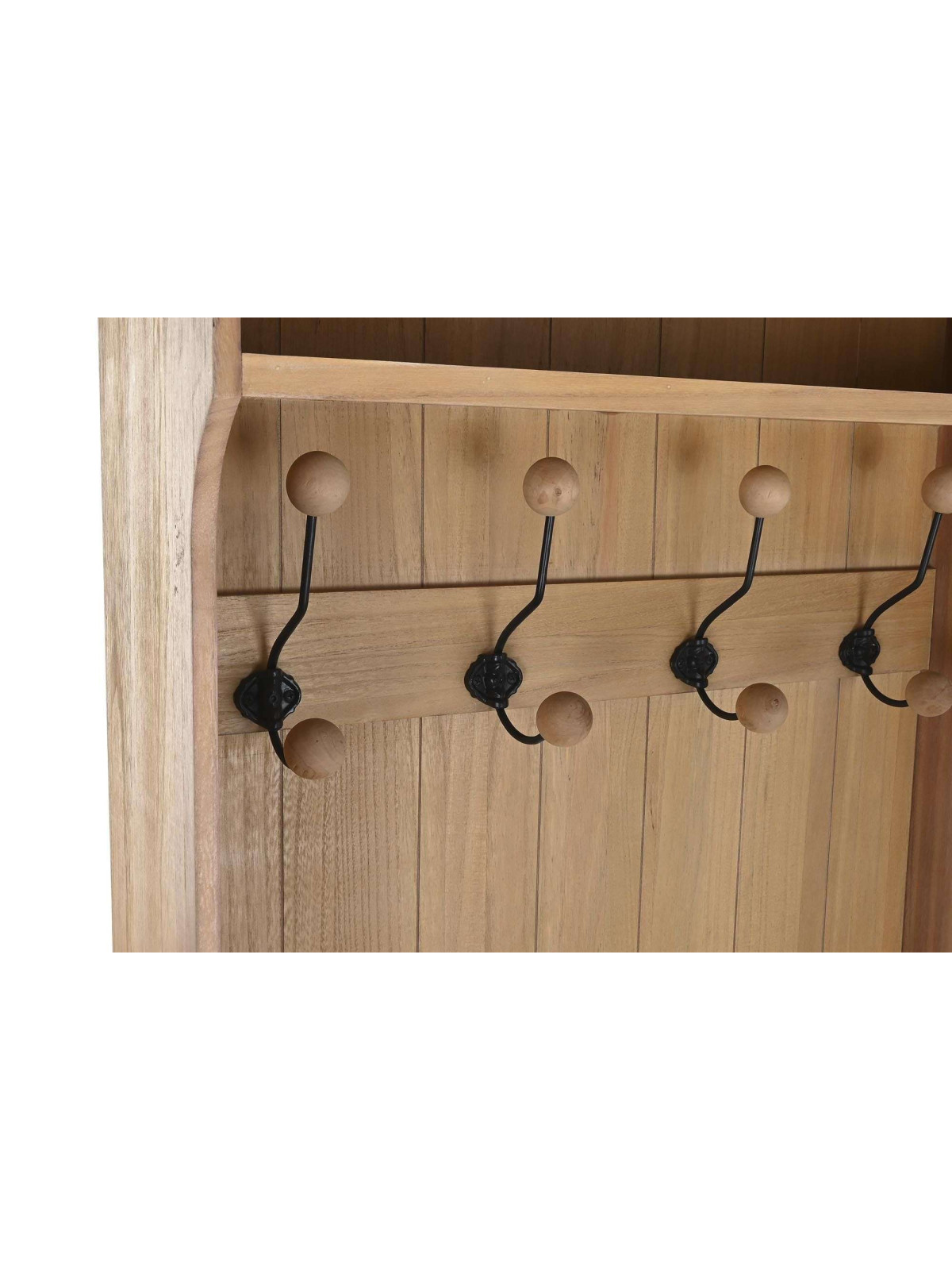 Meuble d'entrée porte manteau en bois Garance