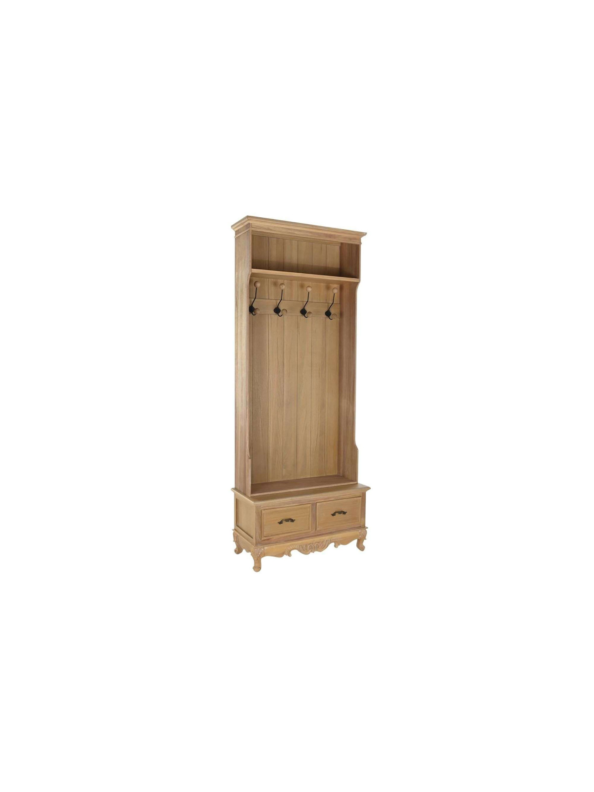 Meuble d'entrée porte manteau en bois Garance