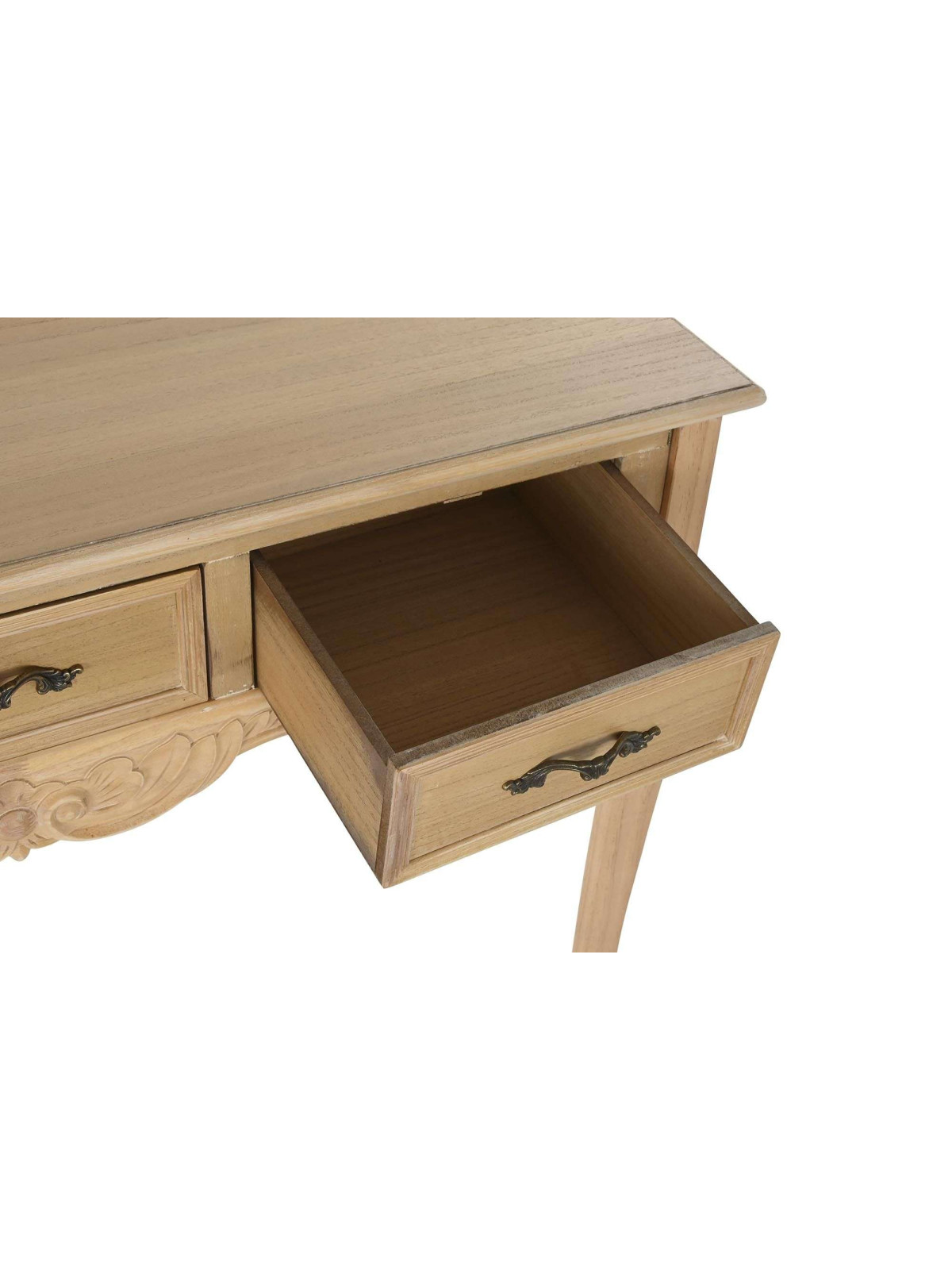 Console 3 tiroirs classique en bois Garance