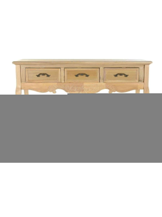 Console 3 tiroirs classique en bois Garance