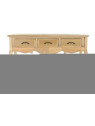 Console 3 tiroirs classique en bois Garance