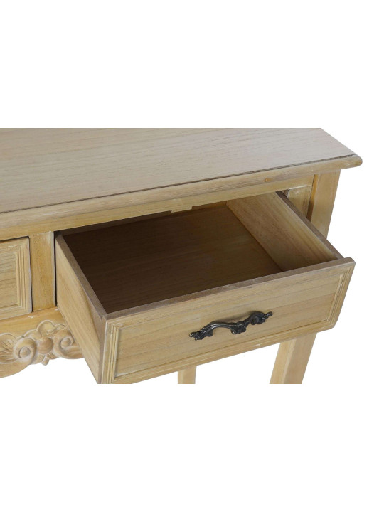 Console 2 tiroirs classique en bois Garance