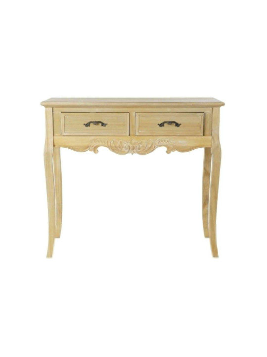 Console 2 tiroirs classique en bois Garance