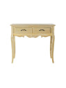 Console 2 tiroirs classique en bois Garance