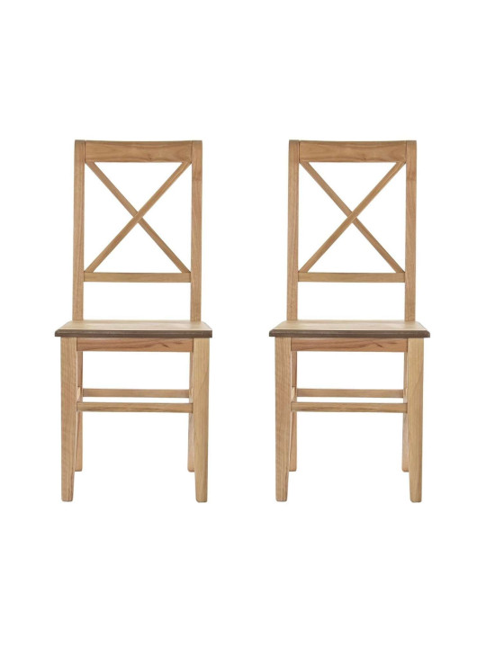 Set de 2 chaises en bois  Garance