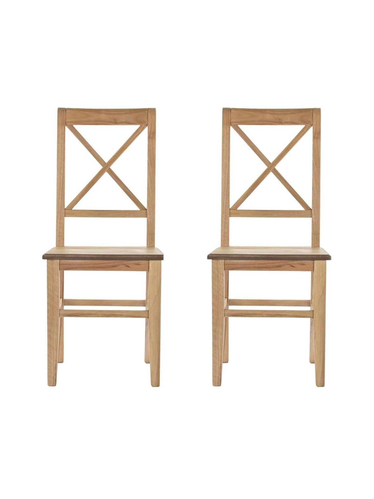 Set de 2 chaises en bois  Garance