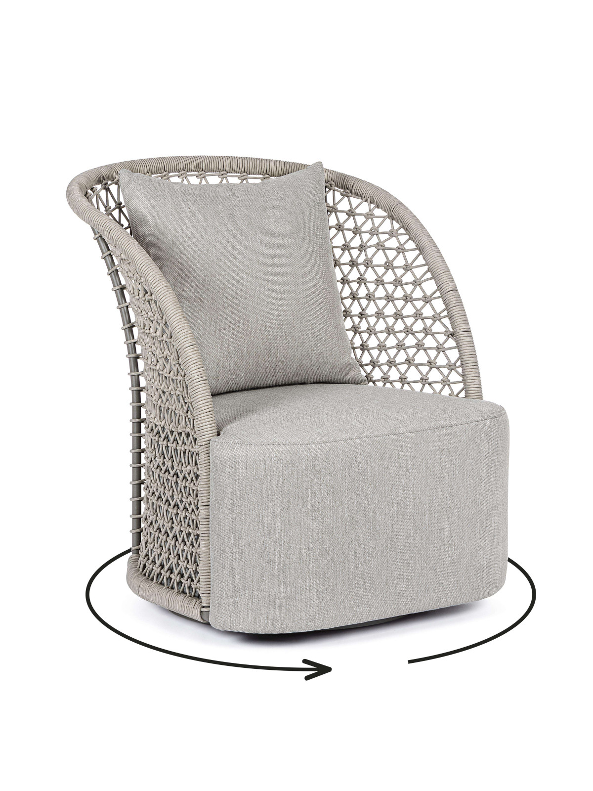 Fauteuil Pivotant Cuyen Sable