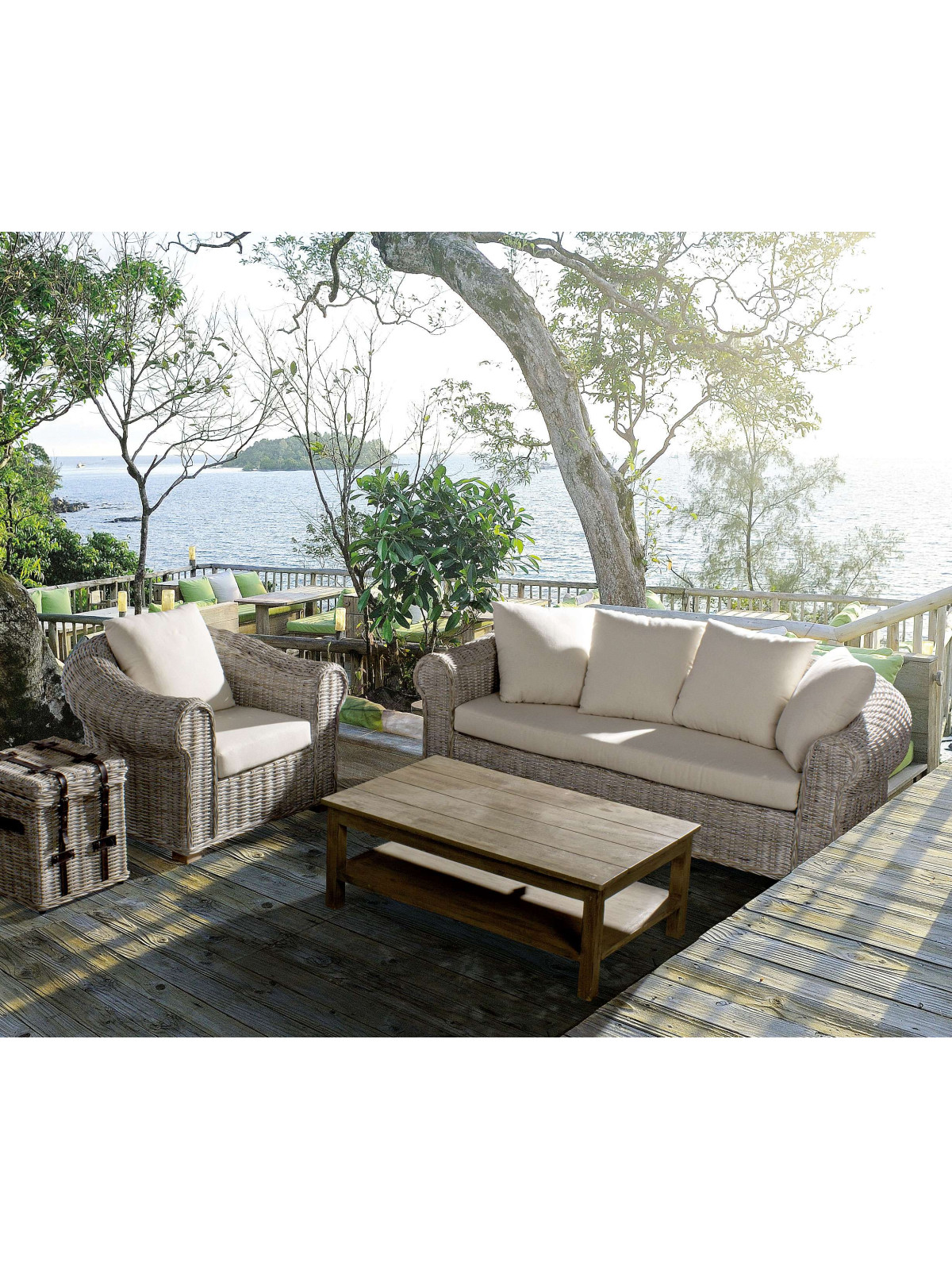 Fauteuil Coba en rotin