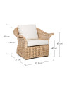 Fauteuil Pamplona en rotin Fauteuil Pamplona en rotin