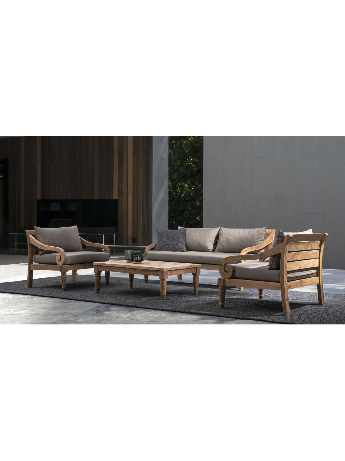 Fauteuil Karuba en teck