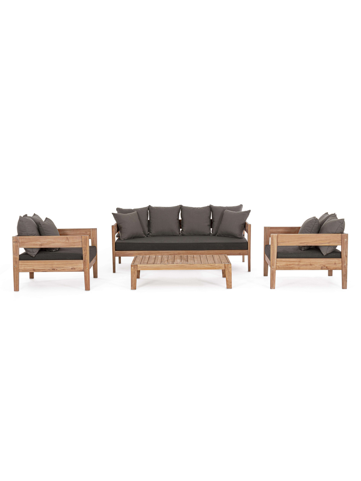 Fauteuil Kobo en teck