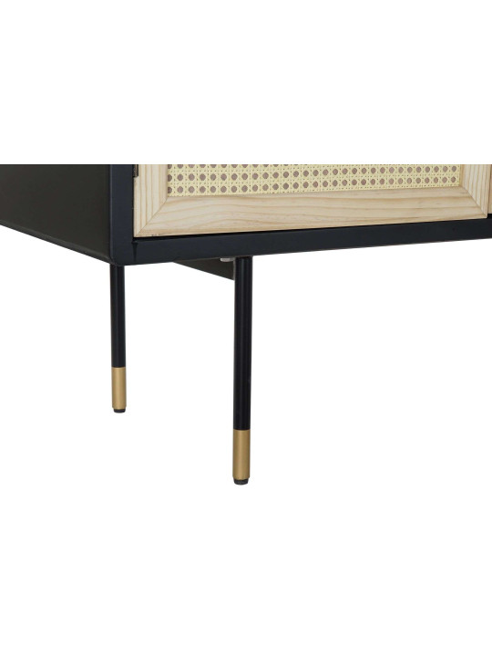 Buffet Abby bois noir et cannage en rotin Buffet Abby bois noir et cannage en rotin