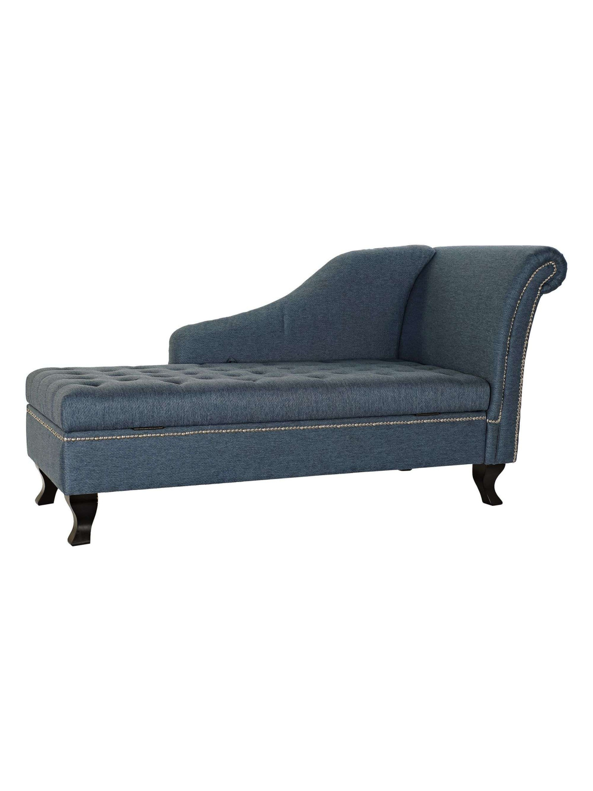 Méridienne coffre bleu