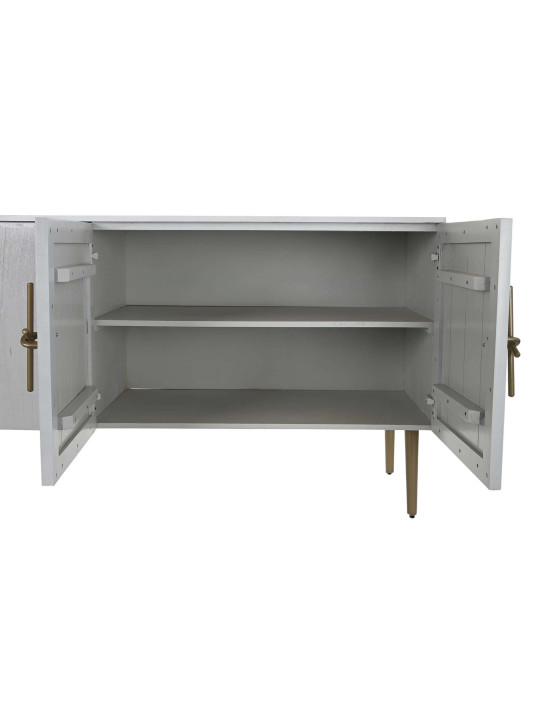 Buffet 4 portes Anafi en bois blanc