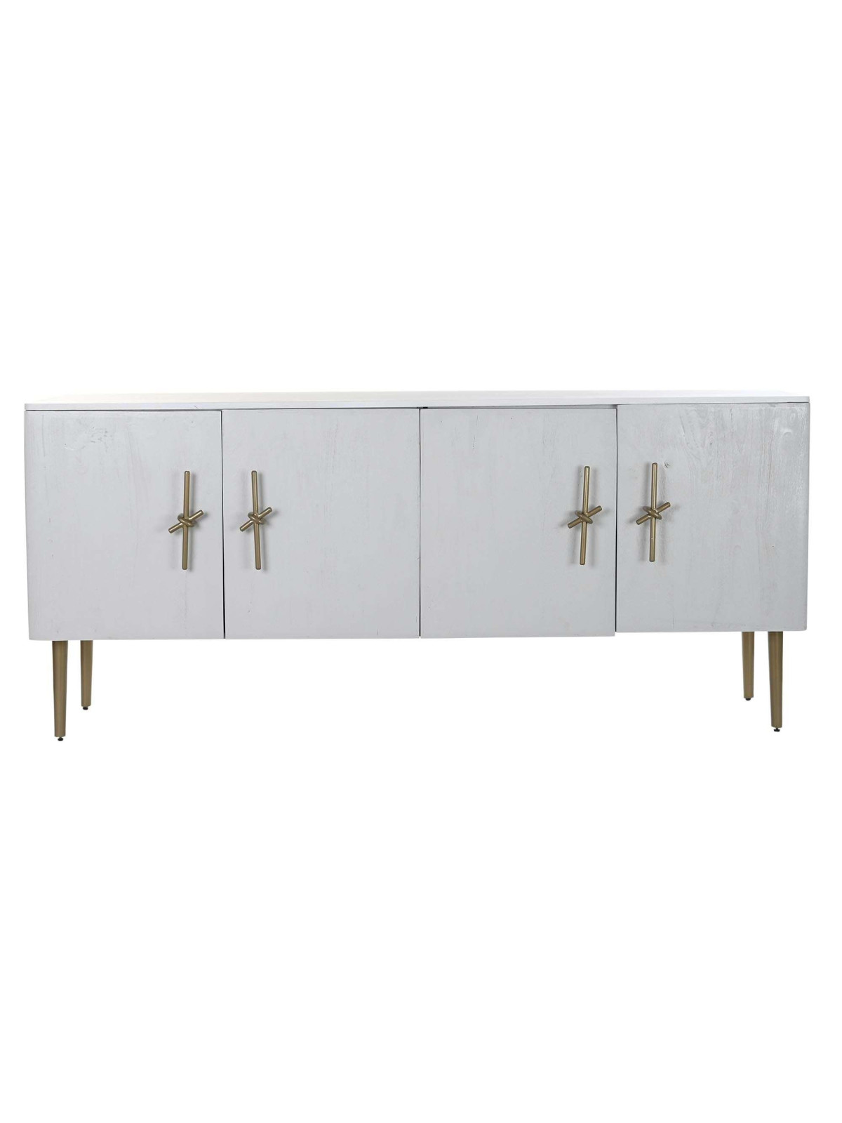 Buffet 4 portes Anafi en bois blanc