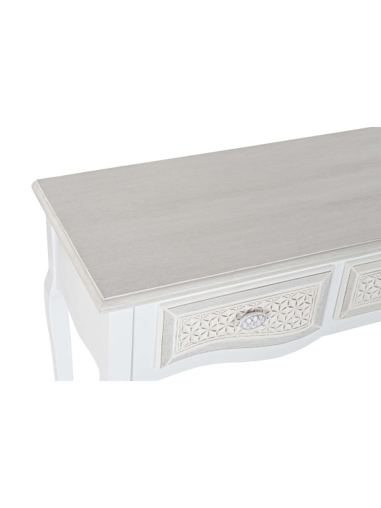 Console 3 tiroirs blanche Cheverny