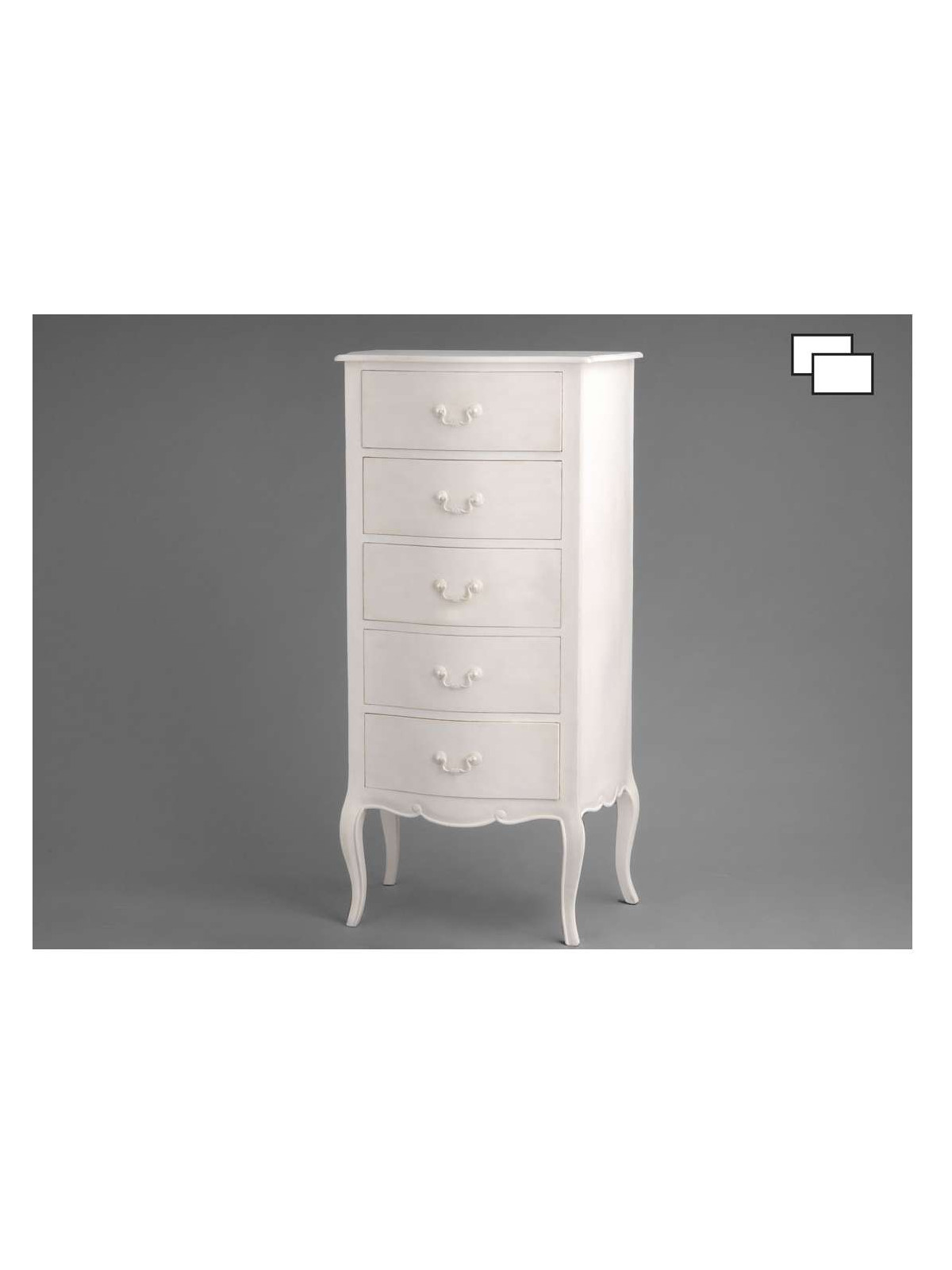 Chiffonnier Amadeus blanc gamme Appoline