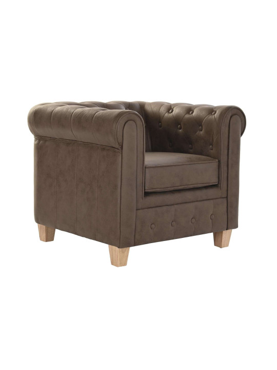 Fauteuil marron Albury