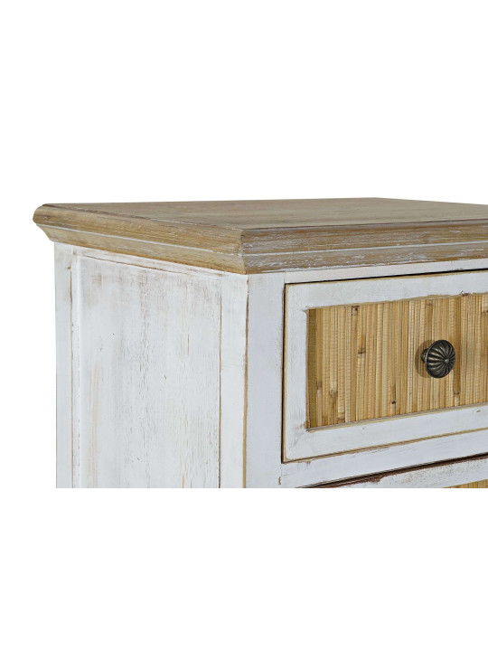 Table de nuit 3 tiroirs Matera en bois blanc Table de nuit 3 tiroirs Matera en bois blanc
