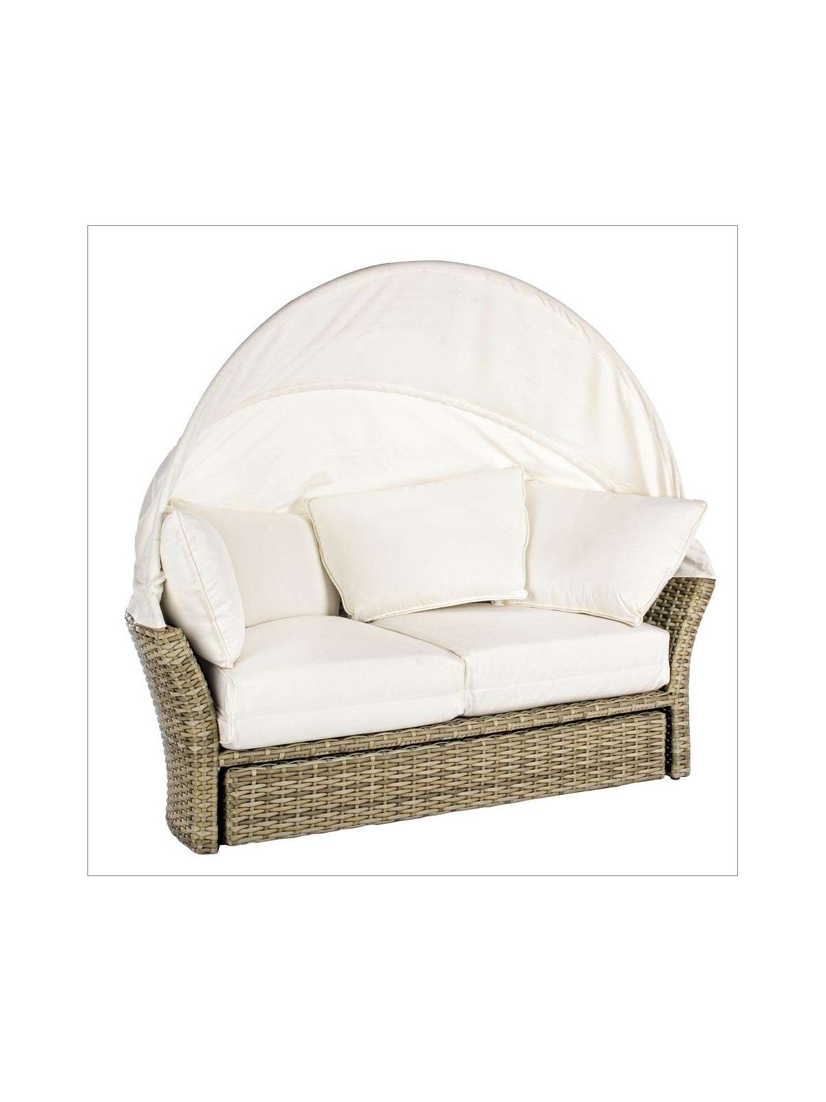 Daybed lit de jardin blanc