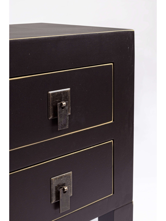 Console 5 tiroirs Pechino noire Console 5 tiroirs Pechino noire