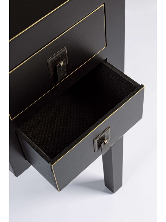 Console 5 tiroirs Pechino noire Console 5 tiroirs Pechino noire