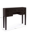 Console 5 tiroirs Pechino noire Console 5 tiroirs Pechino noire