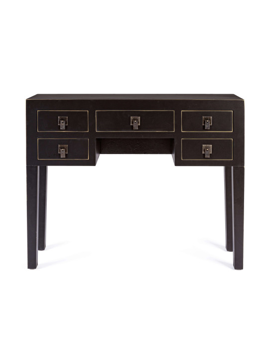 Console 5 tiroirs Pechino noire Console 5 tiroirs Pechino noire