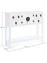 Console 2 portes 6 tiroirs Pechino Console 2 portes 6 tiroirs Pechino