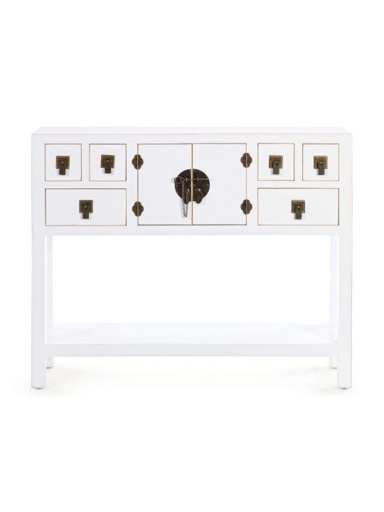 Console 2 portes 6 tiroirs Pechino Console 2 portes 6 tiroirs Pechino