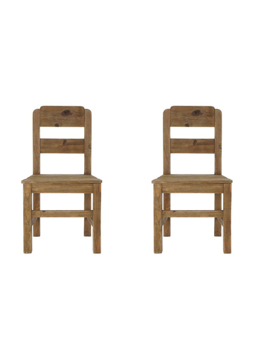 Set de 2 chaises en bois recyclé Maurienne Set de 2 chaises en bois recyclé Maurienne