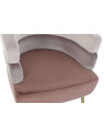 Fauteuil design velours rose Fauteuil design velours rose
