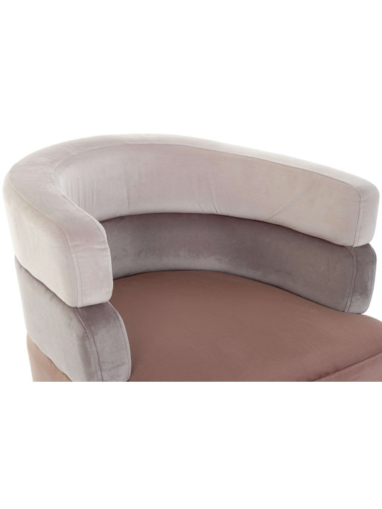 Fauteuil design velours rose Fauteuil design velours rose