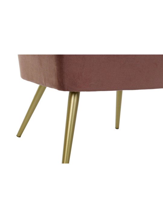Fauteuil design velours rose Fauteuil design velours rose