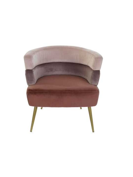 Fauteuil design velours rose Fauteuil design velours rose