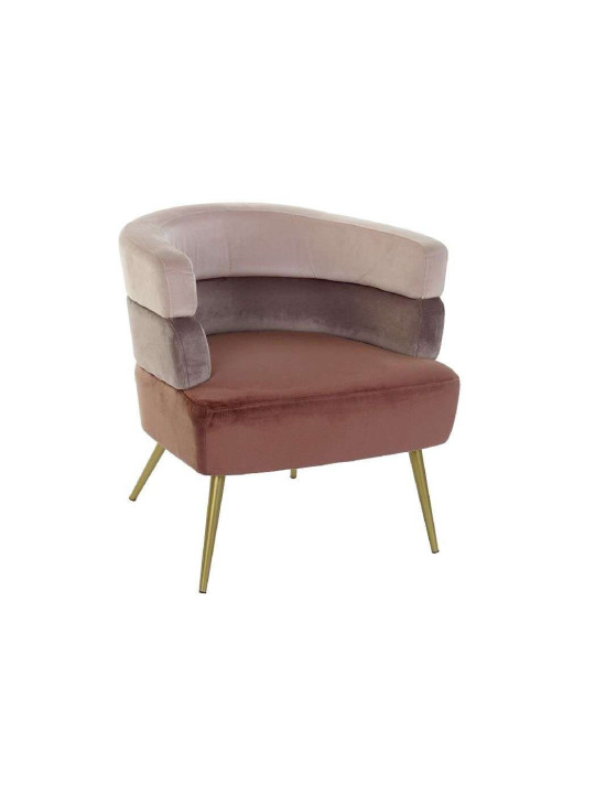 Fauteuil design velours rose Fauteuil design velours rose