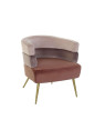 Fauteuil design velours rose Fauteuil design velours rose