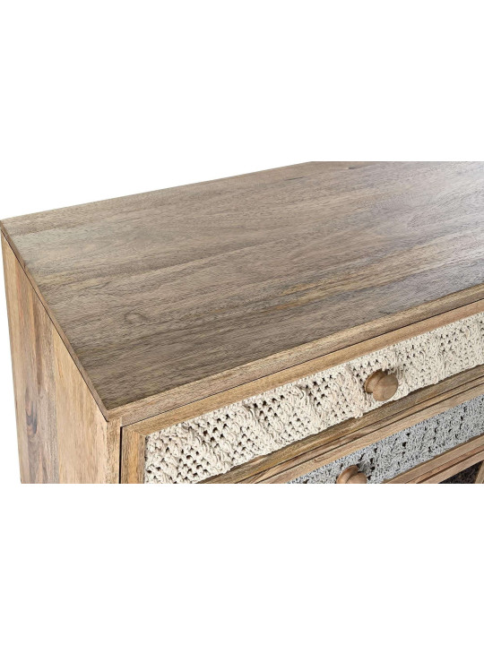 Commode en bois de manguier et tissage Commode en bois de manguier et tissage