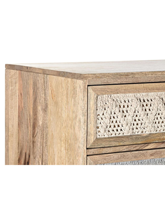 Commode en bois de manguier et tissage Commode en bois de manguier et tissage