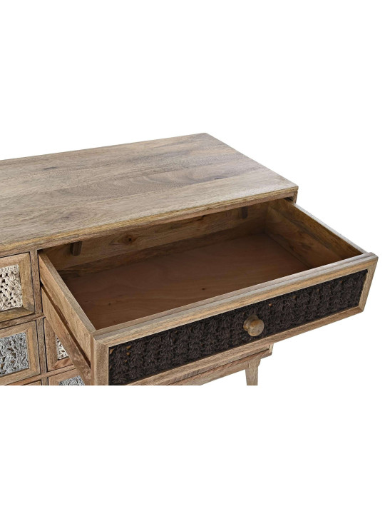 Commode en bois de manguier et tissage Commode en bois de manguier et tissage