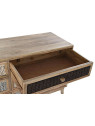 Commode en bois de manguier et tissage Commode en bois de manguier et tissage