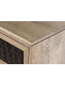 Commode en bois de manguier et tissage Commode en bois de manguier et tissage