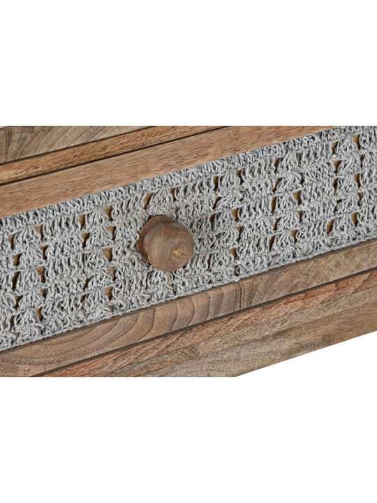 Commode en bois de manguier et tissage Commode en bois de manguier et tissage