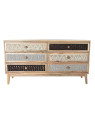 Commode en bois de manguier et tissage Commode en bois de manguier et tissage
