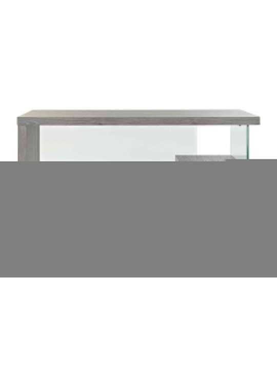 Console en bois et verre trempé Console en bois et verre trempé