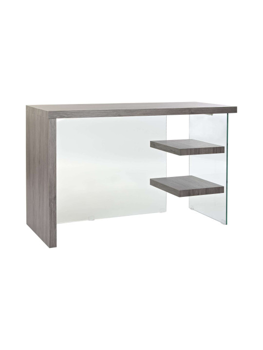 Console en bois et verre trempé Console en bois et verre trempé