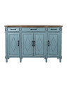 Buffet en bois bleu Buffet en bois bleu