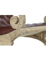 Fauteuil en cuir et bois Evolène Fauteuil en cuir et bois Evolène